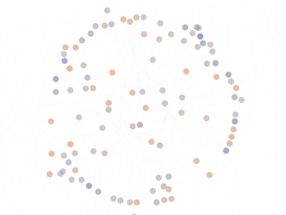 Dots with diverging beliefs and colors