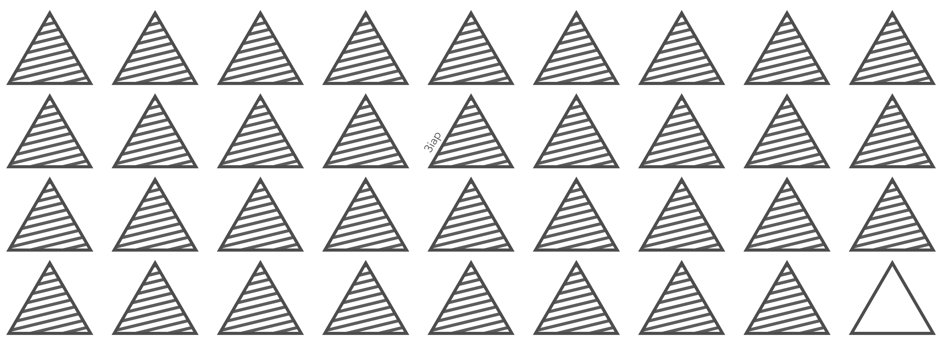 A diagram titled 35 out of 36 people said triangles can be assholes, showing 35 mean triangles and 1 nondescript triangle.