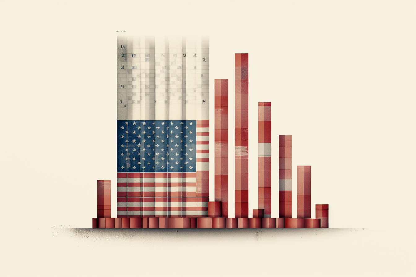 A very confused lumberjack looking at a wooden bar chart