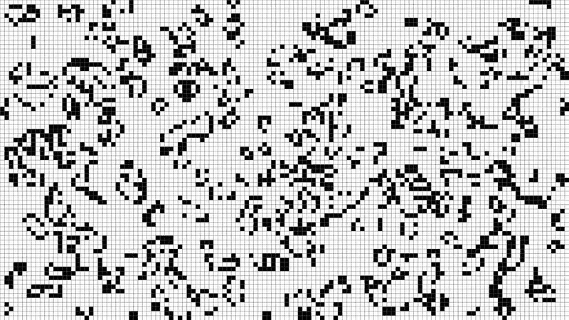 A screenshot of Conway's game of life