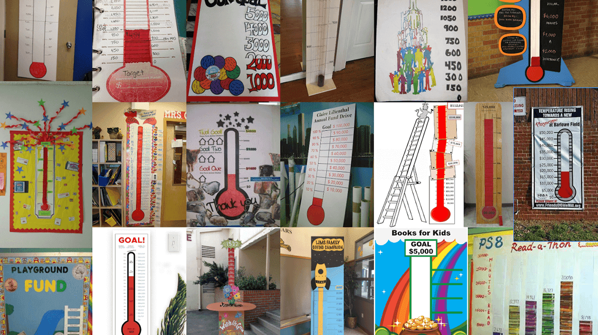 Fundraising thermometers